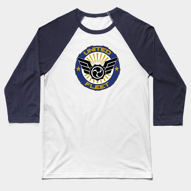 MechaCon United Fleet Baseball T-Shirt by MechaJon